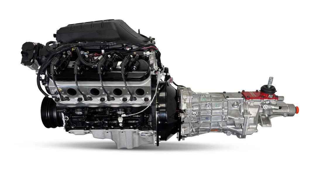 GM LS Compatible 376 c.i. Pro Series Engine and T56 Manual Transmission - 700 Horsepower - Standard Edition Builder Series - Holley Terminator X EFI System