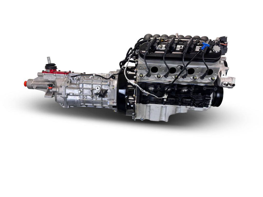 GM LS Compatible 427 c.i. Engine and T56 Manual Transmission - 605 Horsepower - Standard Edition Builder Series - Holley Terminator X EFI