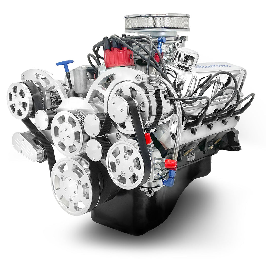 Ford SB Compatible 347 c.i. Engine - 415 HP - Deluxe Dressed with Polished Pulley Kit - Fuel Injected