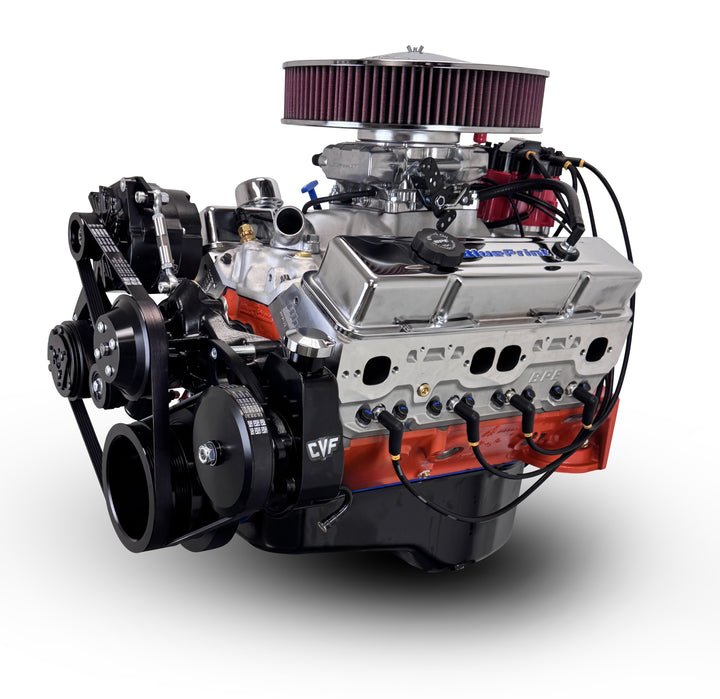 GM Small Block Compatible 400 c.i. Engine - 500 Horsepower - Deluxe Dressed - Black Pulley Kit - Fuel Injected