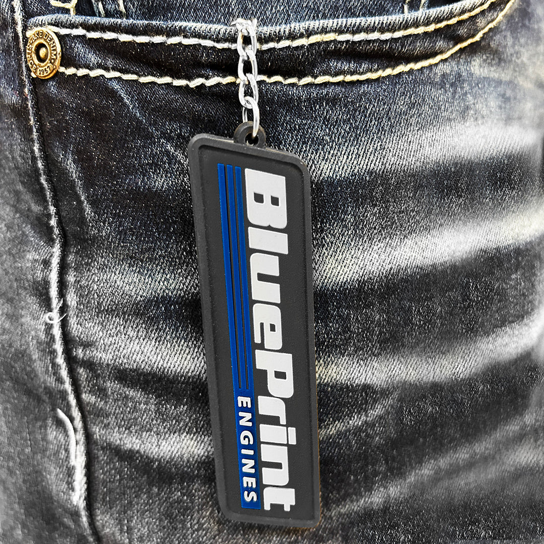 BluePrint Engines PVC Rubber Logo Keychain
