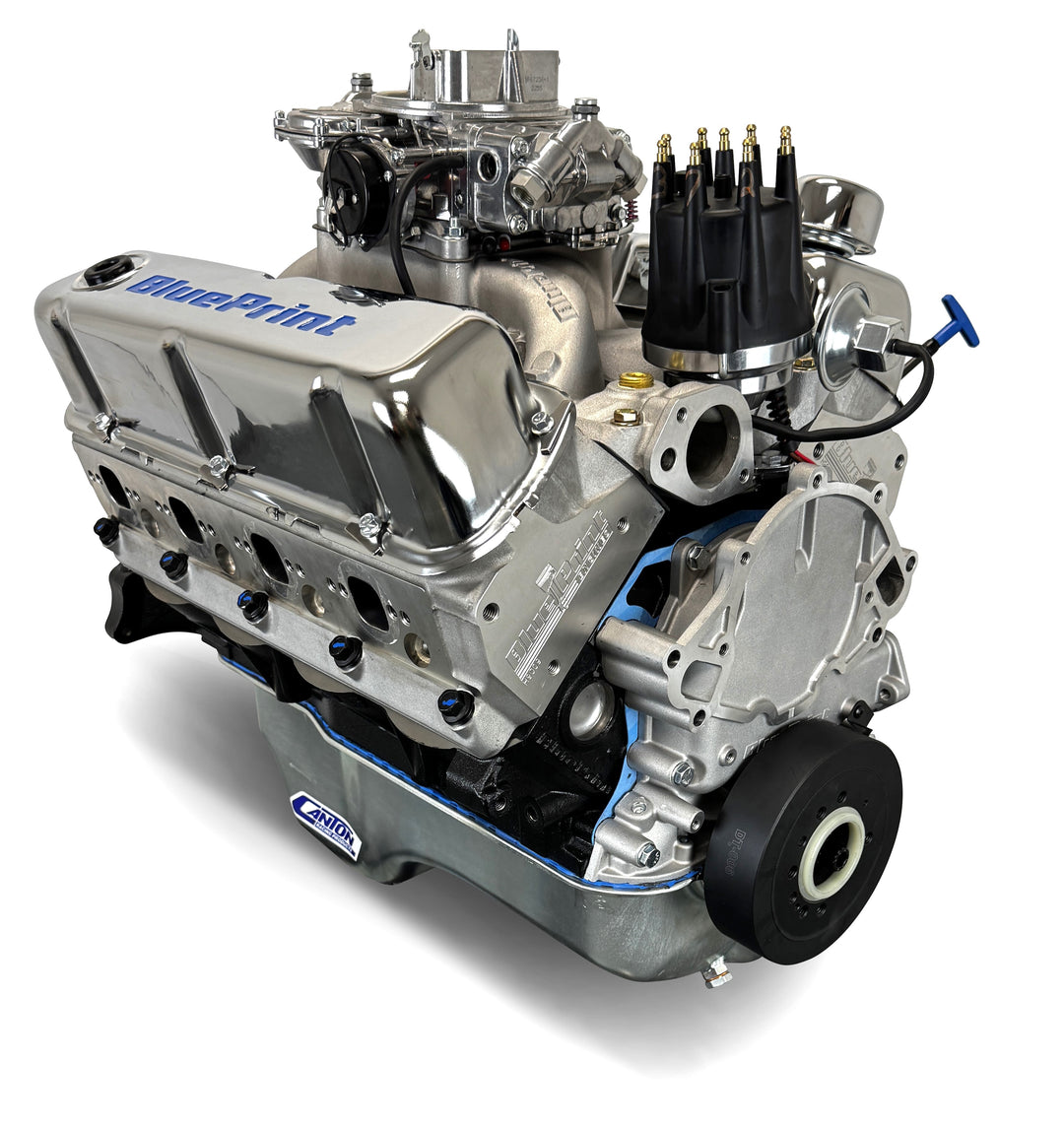 BluePrint Motorsports Ford Small Block Compatible 347 c.i. Engine - 415 Horsepower - Base Dressed - Rear Sump - Carbureted