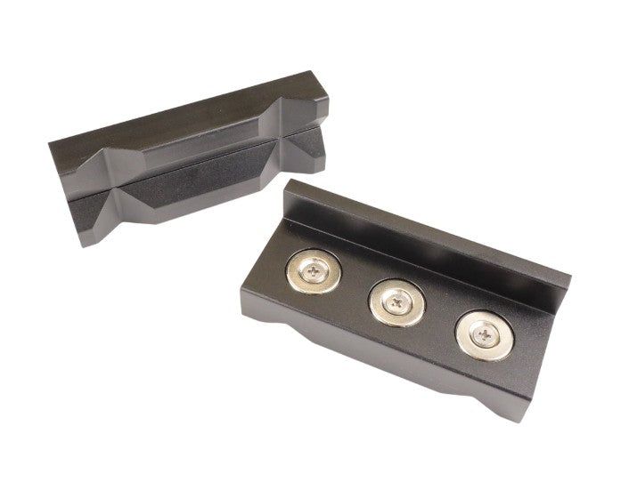 Vice Jaws - Aluminum - Black Anodized - For AN Fitting Assembling