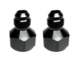 Fitting, 8AN Female to 6AN Male Reducer Fitting Adapter - Black (Pair)
