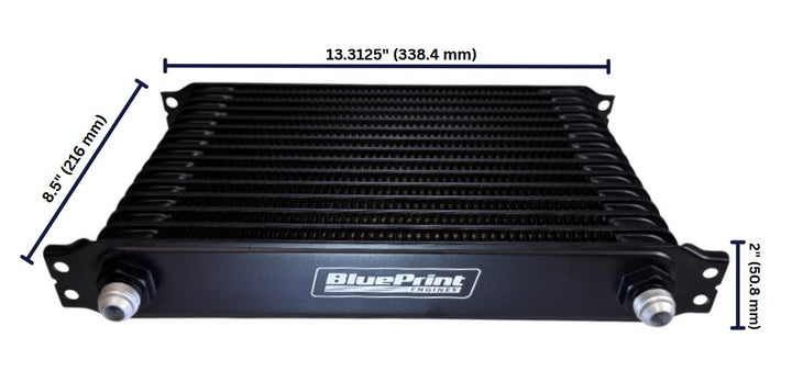 BluePrint Engines 15 Row Stacked Plate HD Transmission Cooler w/ 8AN fittings