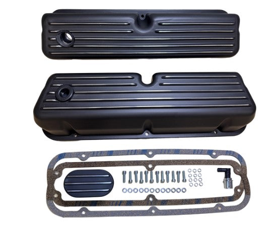 BluePrint Parts - Valve Cover Kit - Black - Ford Small Block Compatible