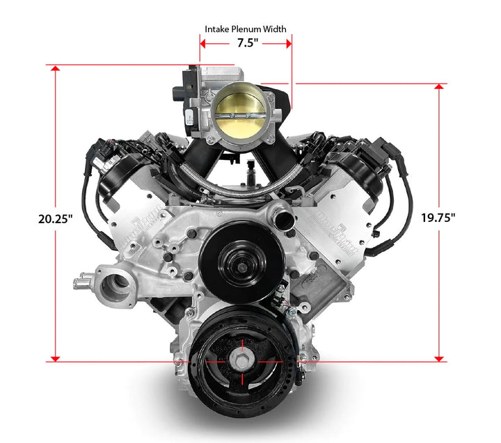 GM LS Compatible 376 c.i. ProSeries Engine - 525 HP - Base Dressed - Fuel Injected