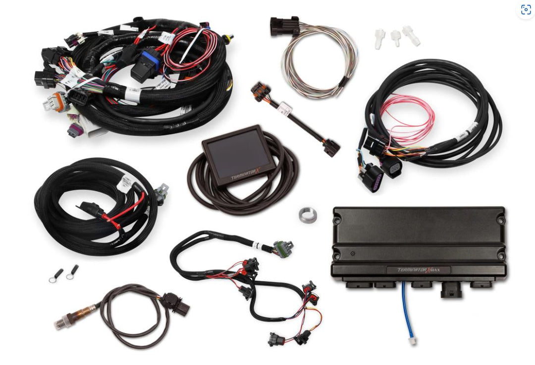 GM LS Compatible 376 c.i. Pro Series Engine and 4L80E Automatic Transmission - 700 Horsepower - Standard Edition Builder Series - Black Pulley Kit - Holley Terminator X EFI System