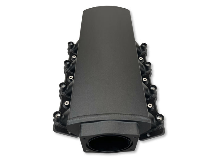 GM LS COMPATIBLE INTAKE MANIFOLD, BPE LOGO, LS3 / L92, ALUMINUM BLACK