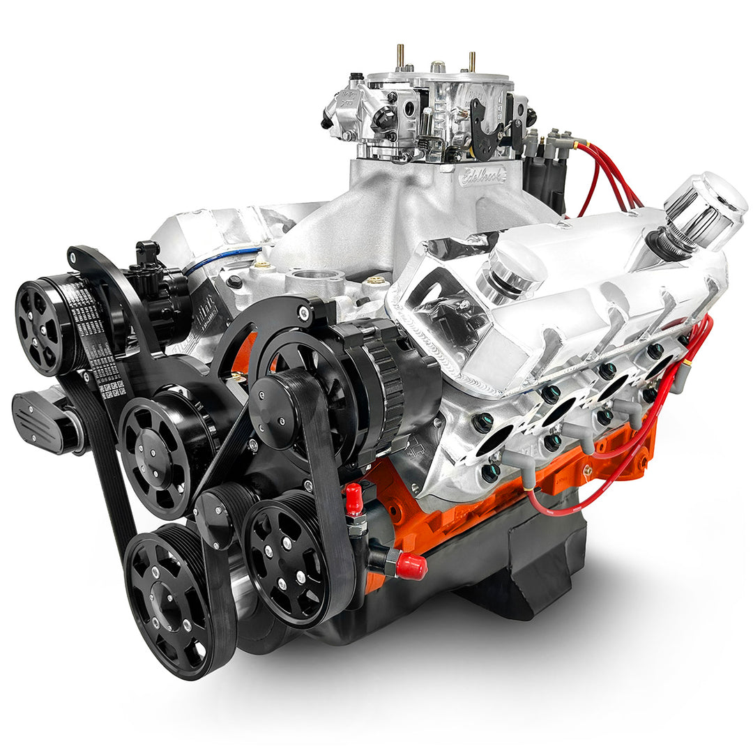 GM Big Block Compatible 572 c.i. ProSeries Engine - 750 Horsepower - Deluxe Dressed with Black Pulley Kit - Carbureted