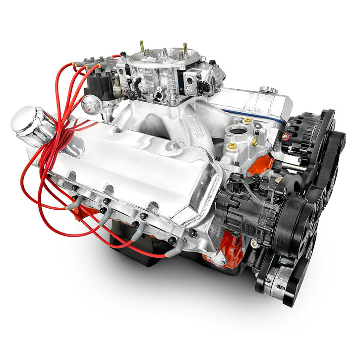 GM BB Compatible 598 c.i. ProSeries Engine - 741 HP - Deluxe Dressed with Black Pulley Kit - Carbureted