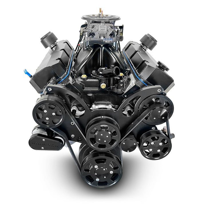 GM BB Compatible 632 c.i. ProSeries Engine - 815 HP - Blackout Reaper Edition Deluxe Dressed with Black Pulley Kit - Fuel Injected