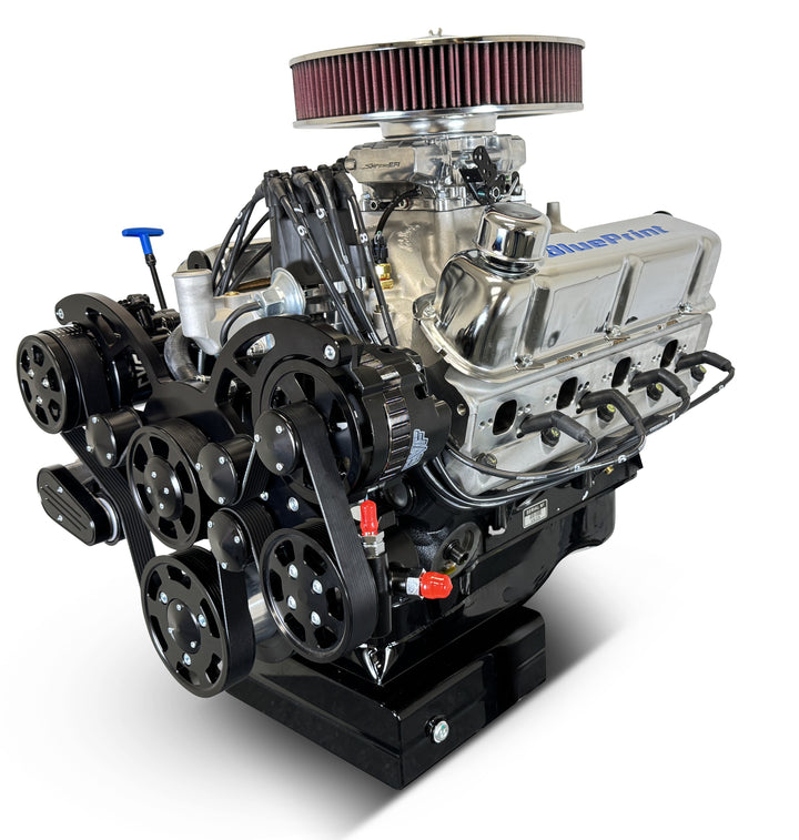 Ford Small Block Compatible 427 c.i. Pro Series Engine - 541 Horsepower - Deluxe Dressed - Black Pulley Kit - Front Sump - Fuel Injected