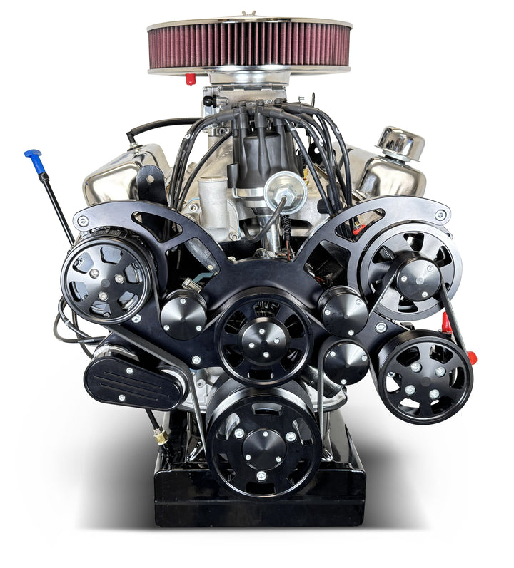 Ford Small Block Compatible 427 c.i. Pro Series Engine - 541 Horsepower - Deluxe Dressed - Black Pulley Kit - Front Sump - Fuel Injected