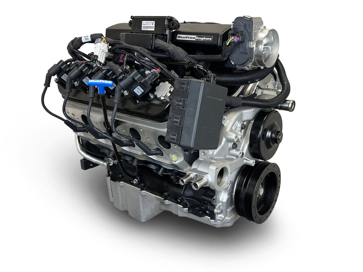 GM LS Compatible 376 c.i. Pro Series Engine - 525 Horsepower - Base Dressed - Holley Terminator X EFI System