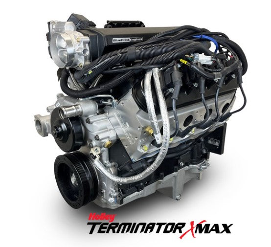 GM LS Compatible 376 c.i. Pro Series Engine - 525 Horsepower - Base Dressed - Holley Terminator X EFI System