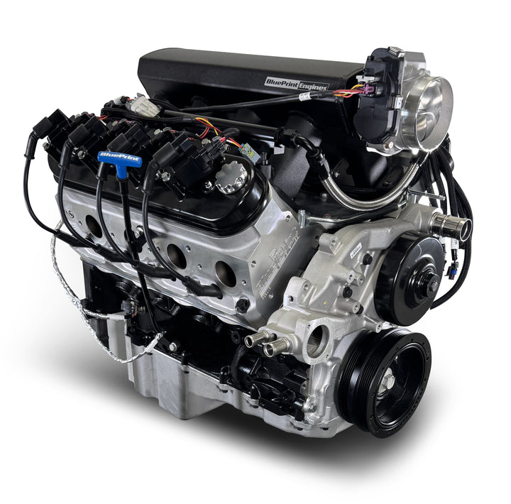 GM LS Compatible 376 c.i. Pro Series Engine - 525 Horsepower - Base Dressed - Holley Terminator X EFI System