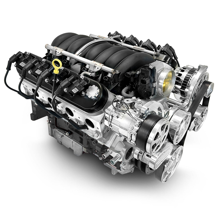 GM LS Compatible 427 c.i. ProSeries Engine - 605 HP - Deluxe Dressed - Controller - Polished Pulley Kit - Fuel Injected