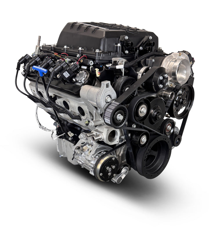 GM LS Compatible 427 c.i. Pro Series Engine - 800 Horsepower - Deluxe Dressed - Natural Pulley Kit - Holley Terminator X EFI System