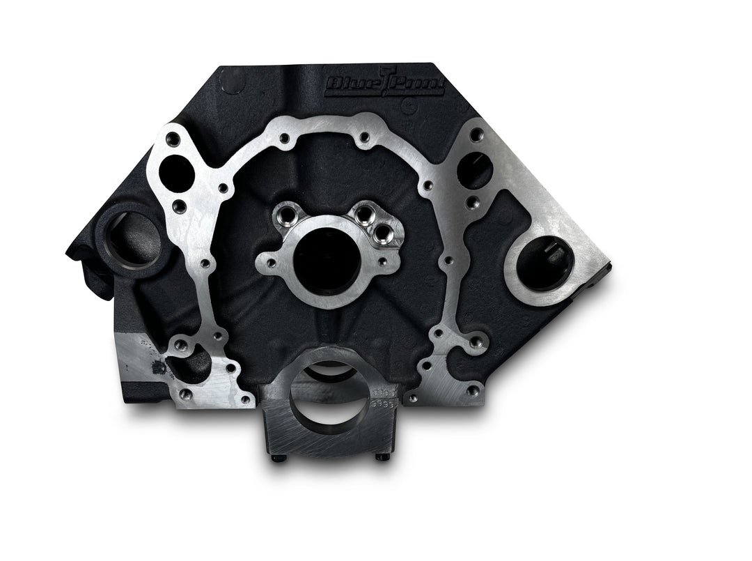 BluePrint Engines GM Small Block Compatible Bare Block – 9.025 Deck x 4.125 Bore, 2-Piece Seal, 350 Main, SIAM, Ductile Cast Main Caps