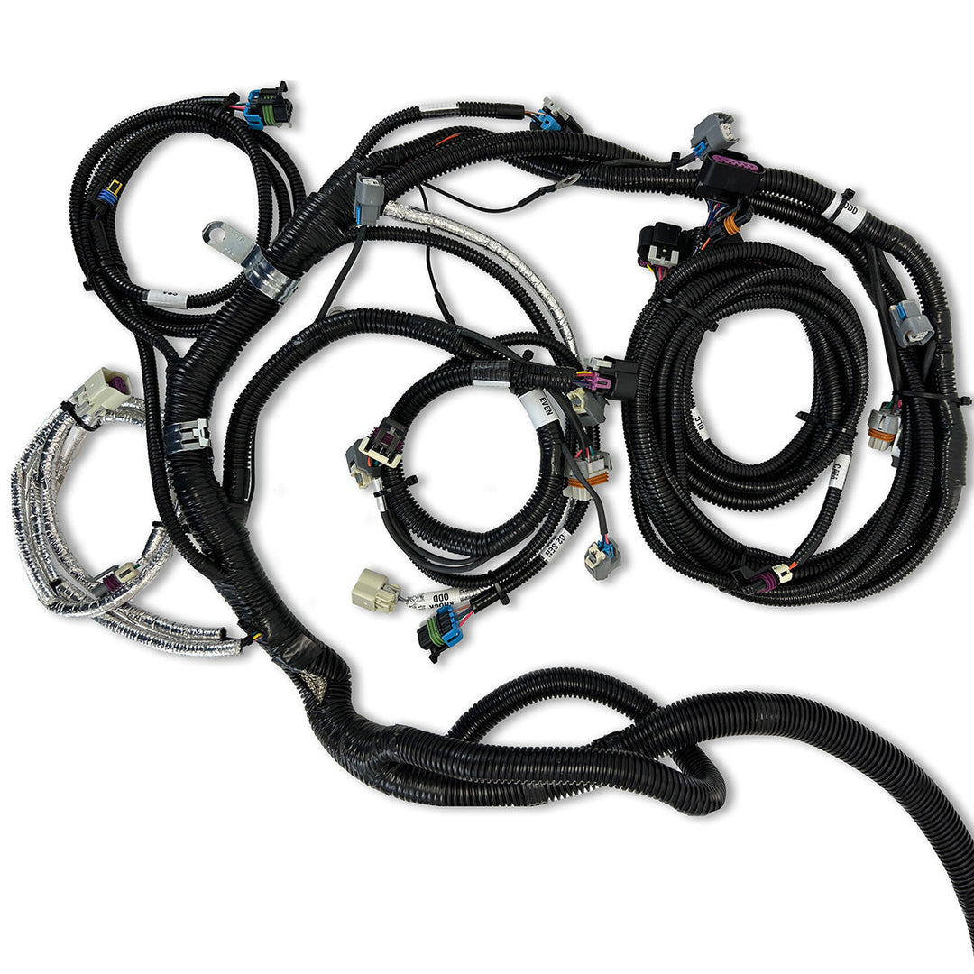 GM LS Compatible 427 c.i. Engine and 4L80E Automatic Transmission - 830 Horsepower - Standard Edition Builder Series - Black Pulley Kit - Holley Terminator X EFI System