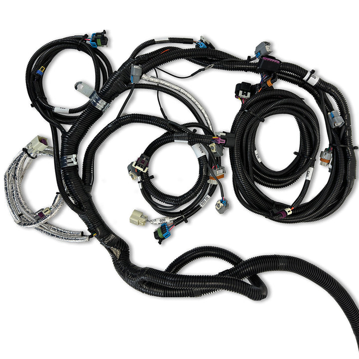 GM LS Compatible 427 c.i. Engine and 4L80E Automatic Transmission - 830 Horsepower - Standard Edition Builder Series - Black Pulley Kit - Holley Terminator X EFI System