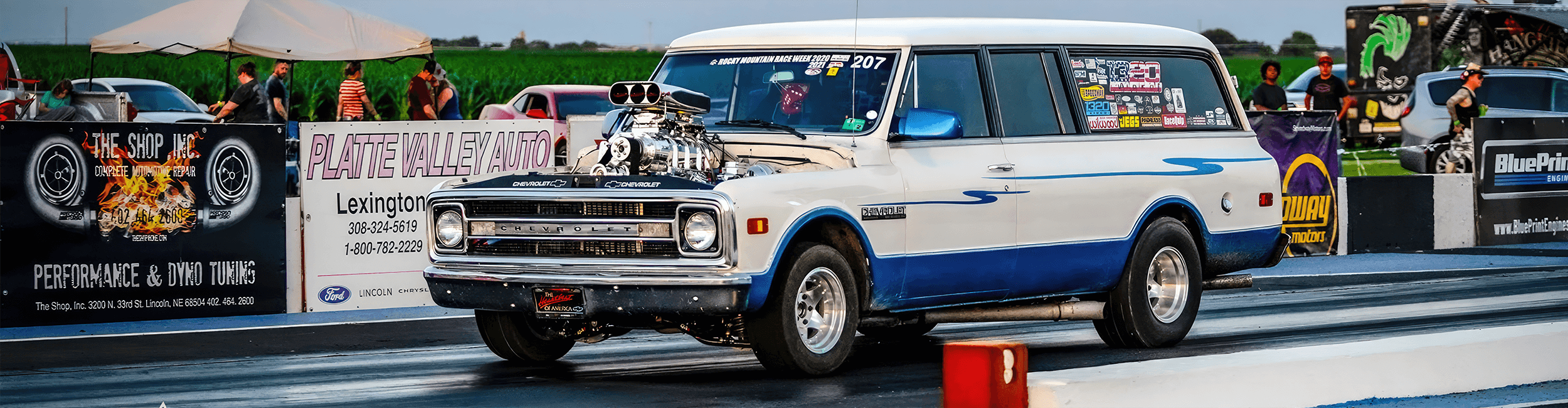 1970 Suburban powered by a BluePrint Engines' 540 c.i.