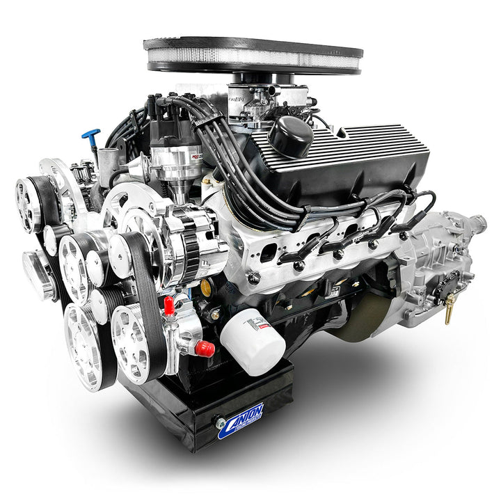 Ford SB Compatible 427 c.i. Engine and 4R70W Automatic Transmission - 541 HP - Cobra Edition Builder Series with Polished Pulley Kit - Fuel Injected