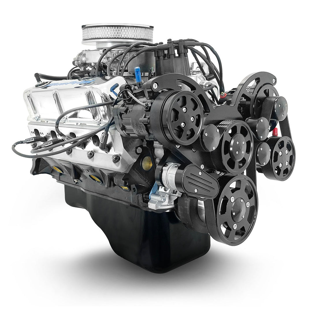 Ford SB Compatible 302 c.i. Engine - 361 HP - Deluxe Dressed with Black Pulley Kit - Fuel Injected