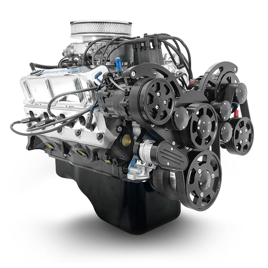 Ford Small Block Compatible 302 c.i. Engine - 361 Horsepower - Deluxe Dressed with Black Pulley Kit - Fuel Injected