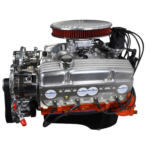 GM SB Compatible 327 c.i. Engine - 350 HP - Deluxe Dressed with Polished Pulley Kit - Fuel Injected