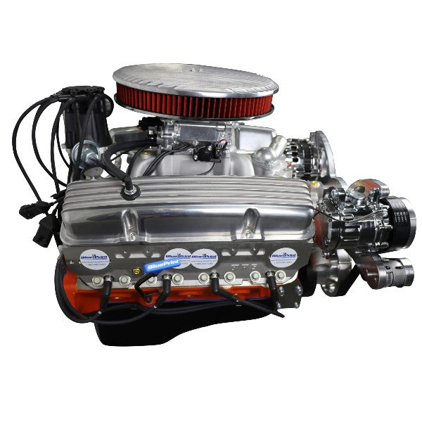 GM SB Compatible 327 c.i. Engine - 350 HP - Deluxe Dressed with Polished Pulley Kit - Fuel Injected