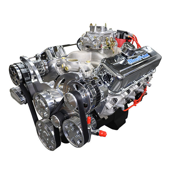 GM Big Block Compatible 454 c.i. Engine - 460 Horsepower - Deluxe Dressed with Polished Pulley Kit - Carbureted