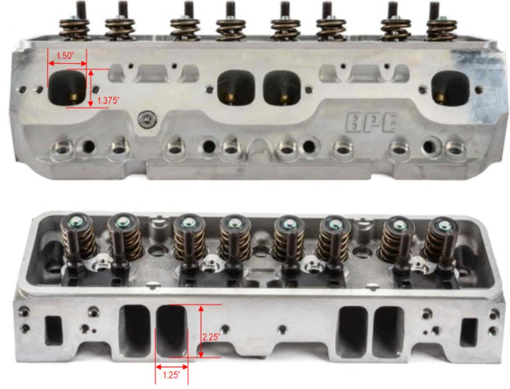 Aluminum Assembled Cylinder Head - GM SB Compatible - 220cc