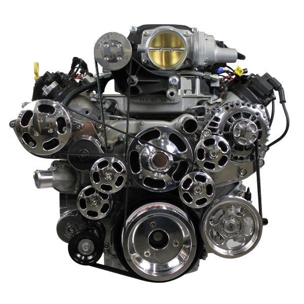 GM LS Compatible 427 c.i. ProSeries Engine - 800 Horsepower - Deluxe Dressed with Polished Pulley Kit - Supercharged