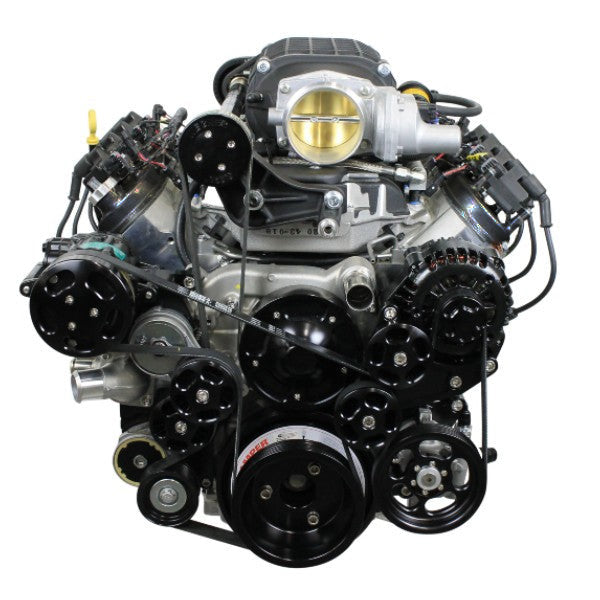 GM LS Compatible 427 c.i. ProSeries Engine - 800 HP - Deluxe Dressed with Black Pulley Kit - Supercharged