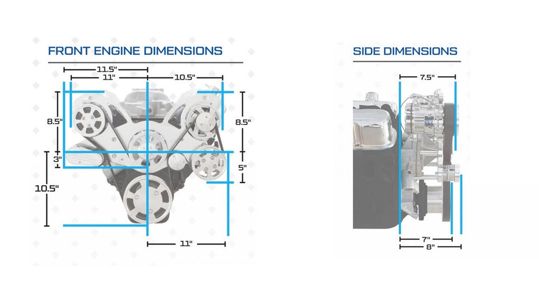 v8 engine block dimensions