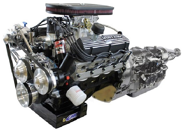 Ford SB Compatible 347 c.i. Engine and 4R70W Automatic Transmission - 415 HP - Mustang Edition Builder Series with Polished Pulley Kit - Fuel Injected