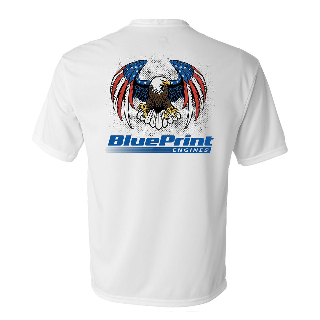 White BluePrint Eagle T-shirt